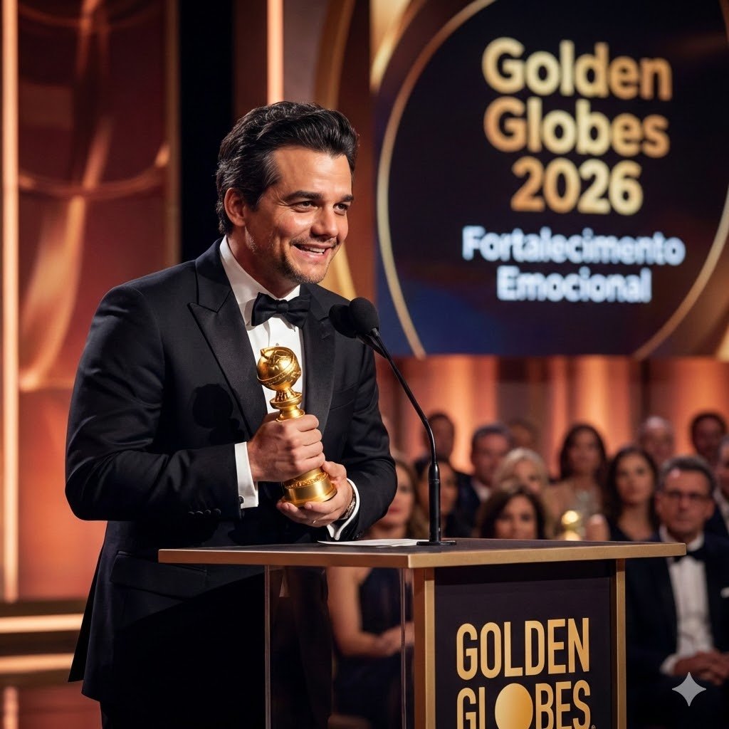 Wagner Moura e as lições de fortalecimento emocional no Globo de Ouro 2026